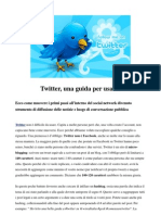 Twitter - Guida Rapida All' Uso