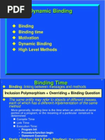 Dynamic Binding  in java ppt