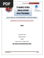 Embedded System Report 1 (Assembly Language)