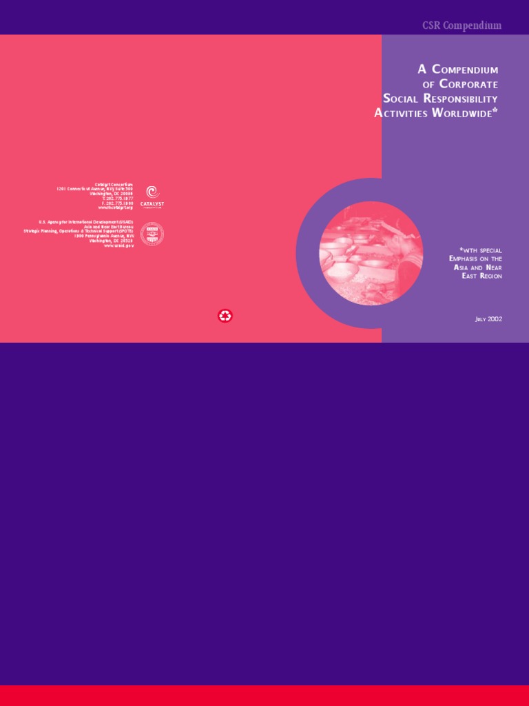 CSR | PDF | Corporate Social Responsibility | World Health Organization