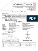 St. Mary's Catholic Church: Mass Schedule and Intentions