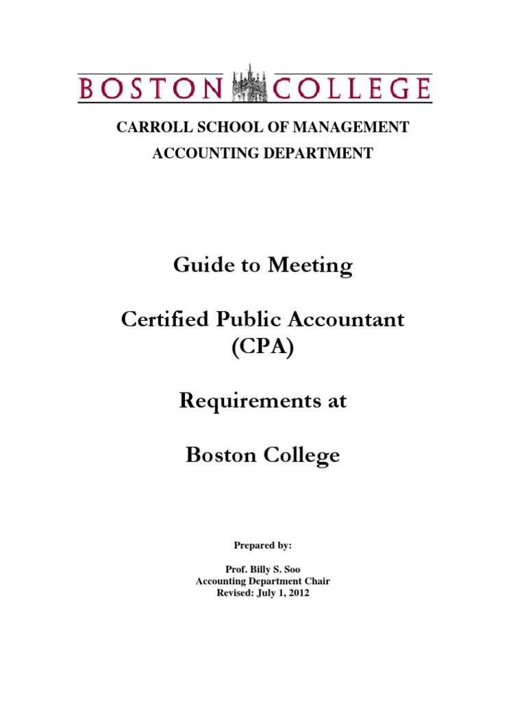 CPA Requirement Certified Public Accountant Advanced Placement
