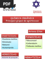 Principais grupos de agrotóxicos