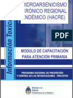 Hidroarsenicismo Crónico Crónico Endémico - Ministerio de Salud de La Nación