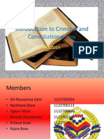 Introduction to Criminal and Constitutional Law