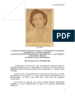 Datos Biograficos de La Señora Matilde Ariceaga de Fernandez