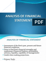 Analysis of Financial Statement 2012