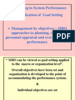 Oal Setting To System Performance The Application of Goal Setting