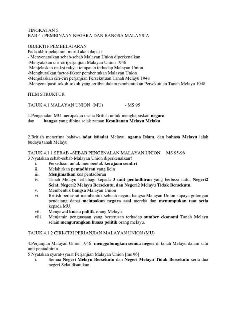 Modul Bab 4 Tingkatan 5 | PDF