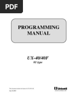 Download Manual de Programacion Ux40-01 by diegosarmiento3049 SN120134395 doc pdf