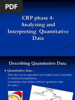 CRP Phase 4-Analyzing and Interpreting Quantitative Data