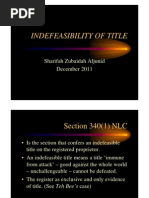 Download LAND LAW I Indefeasibility of Title by IZZAH ZAHIN SN120140249 doc pdf