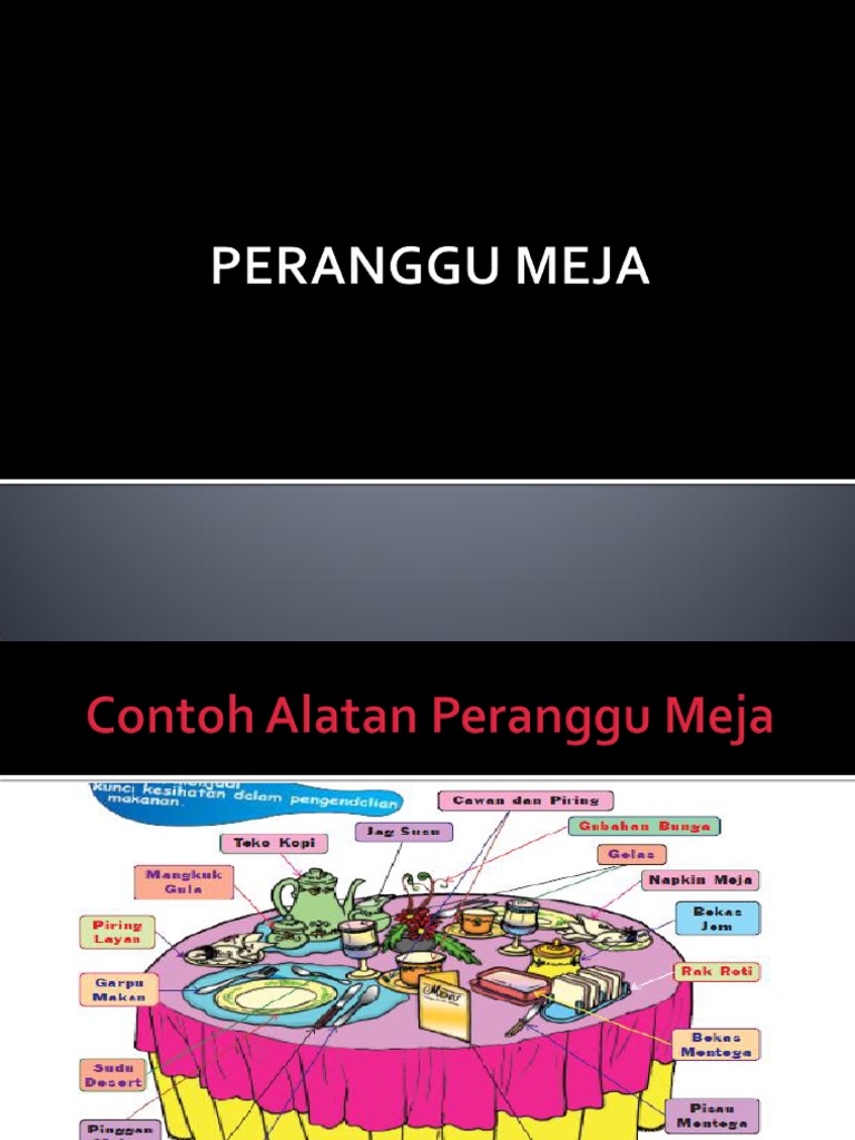 Menyediakan Peranggu Meja | PDF