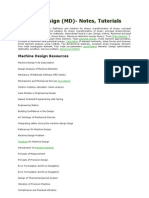 Machine Design (MD) - Notes, Tutorials