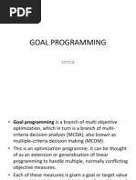 Goal Programming