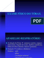 Exame físico do torax