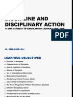 Discipline and Disciplinary Action: in The Context of Bangladesh Labour Code-2006