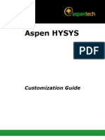 Aspen HYSYS - Customization Guide