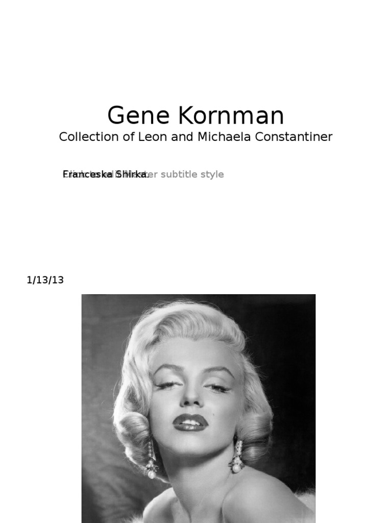 Leon and Michaela Constantiner Collection | PDF