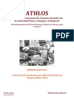 ATHLOS Revista Internacional de Cs.Sociales de la Act.Física, el Juego y el Deporte N°III 2012
