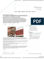 An Analysis of Expenditure Incurred at Two Top Government University B-Schools