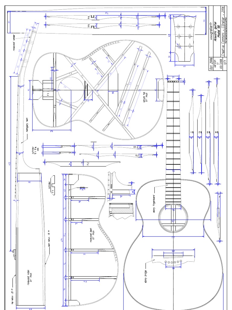 sg-standard-template-set-guitar-building-templates
