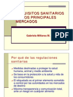 Requisitos Sanitarios de Los Principales Mercados