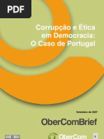Corrupção e Ética em Democracia O Caso de Portugal