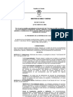 DECRETO 201 DE 2004 COLOMBIA