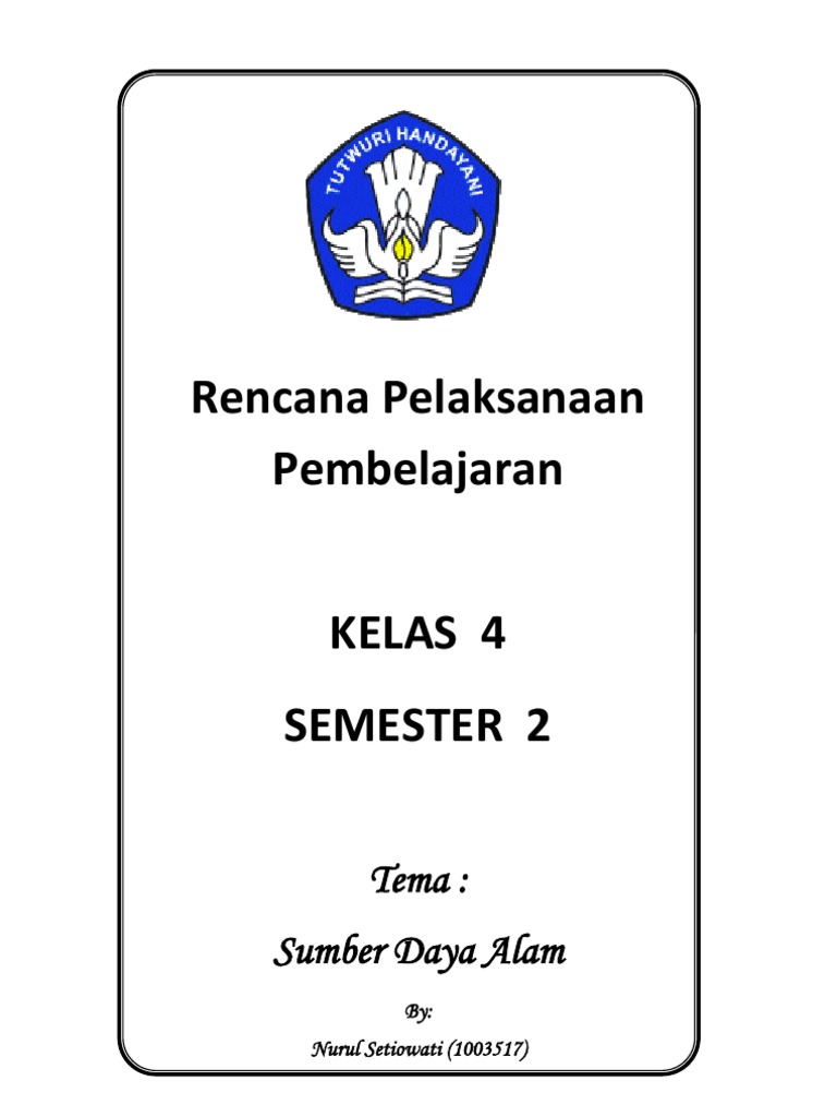 RPP Kelas 4 Semester 2