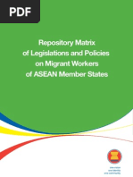Download Repository Matrix of Legislations and Policies on Migrant Workers of ASEAN Member States by ASEAN SN120233812 doc pdf