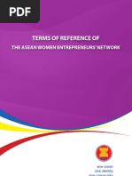 Download TERMS OF REFERENCE OF THE ASEAN WOMEN ENTREPRENEURS NETWORK by ASEAN SN120234587 doc pdf