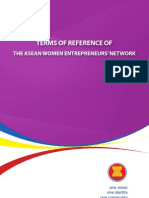TERMS OF REFERENCE OF THE ASEAN WOMEN ENTREPRENEURS’ NETWORK