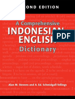 25.a Comprehensive Indonesian-English Dictionary | Acronym ...