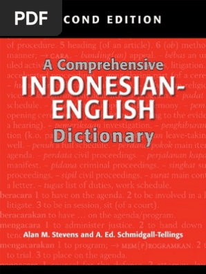 25.a Comprehensive Indonesian-English Dictionary | Acronym ...