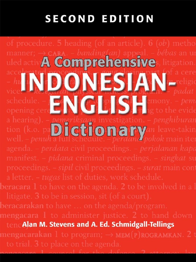 25.a Comprehensive Indonesian-English Dictionary PDF Acronym Consonant photo