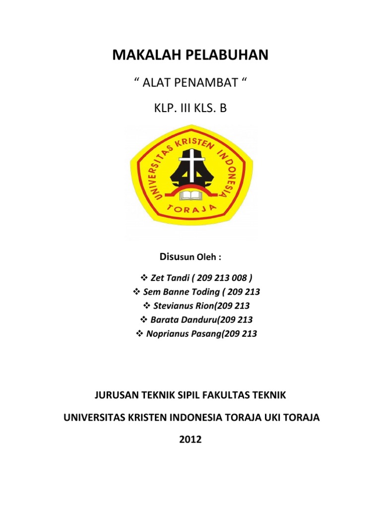 Contoh Makalah Pelabuhan