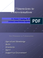 Five Dimensions To Professionalism