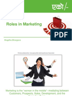Roles in Marketing: Mugdha Bhargava