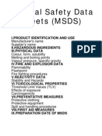 MSDS-Material Safety Data Sheet