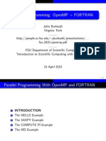 Parallel Programming: Openmp + Fortran