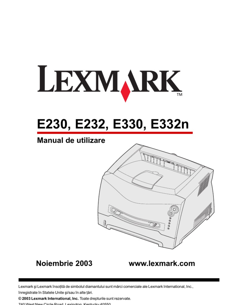 manual service lexmark e232