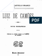 Luís de Camões, Notas Biográficas, Por Camilo Castelo Branco
