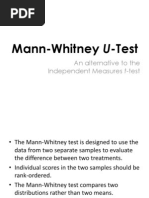 Mann Whitney U Test