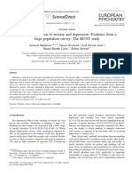 Smoking in Relation To Anxiety and Depression. Evidence From A Large Population Survey.