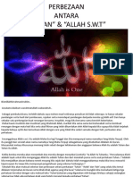 Perbezaan Antara "Tuhan" Dan "Allah S.W.T"