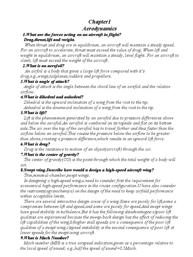 Ace The Pilot Technical Interview Short Version For Dublin | PDF ...