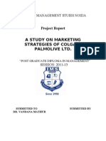 A Study On Marketing Strategies of Colgate Palmolive LTD