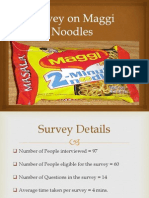 Survey On Maggi Noodles