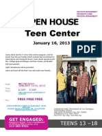 YMCA Teen Center Open House 01.16.2013